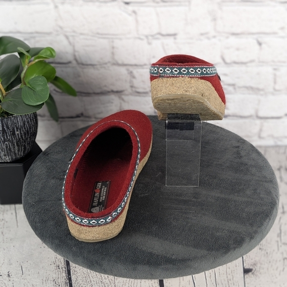 Haflinger wool GZ clog, 42, Chili / red - Picture 4 of 15